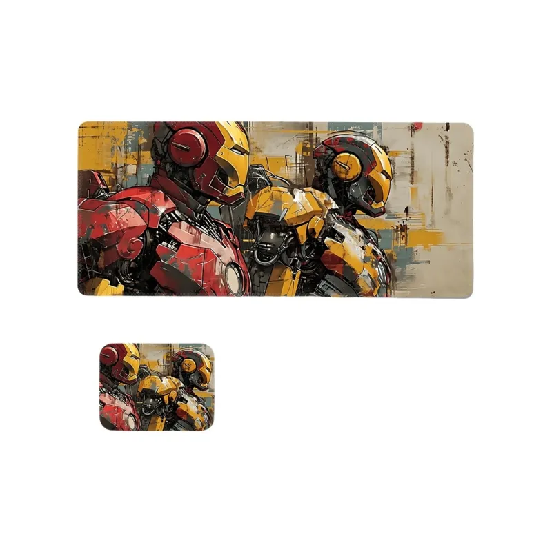 SHIBADU Rubber Pad Iron Man Extra Large Esports Table Pad For Computer And Laptop Mouse Pads-6