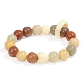 PUTUOSHANWENCHUANG Bodhi Root Bracelets Women's