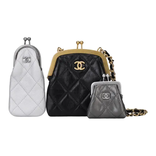 CHANEL Leather 3 in 1 Shoulder Bag Crossbody Bag Mini Women's Multicolor