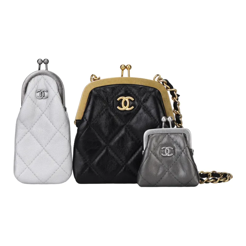 CHANEL Cow Leather 3 in 1, Shoulder Bag, Crossbody Bag Mini Women's Multicolor-0
