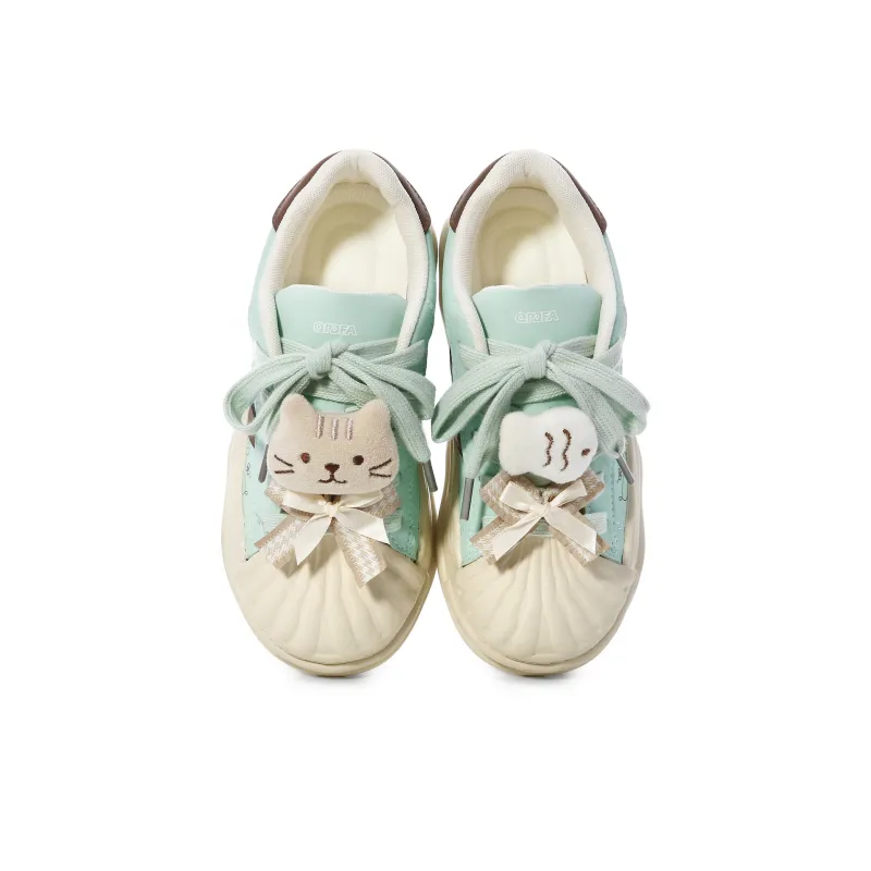 Lovely You Lightweight Wear Resistant And Slip Resistant Low Top Skateboard Shoes Women's-33