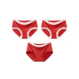 [3 Pack]Mesh Red+Mesh Red+Lace Red