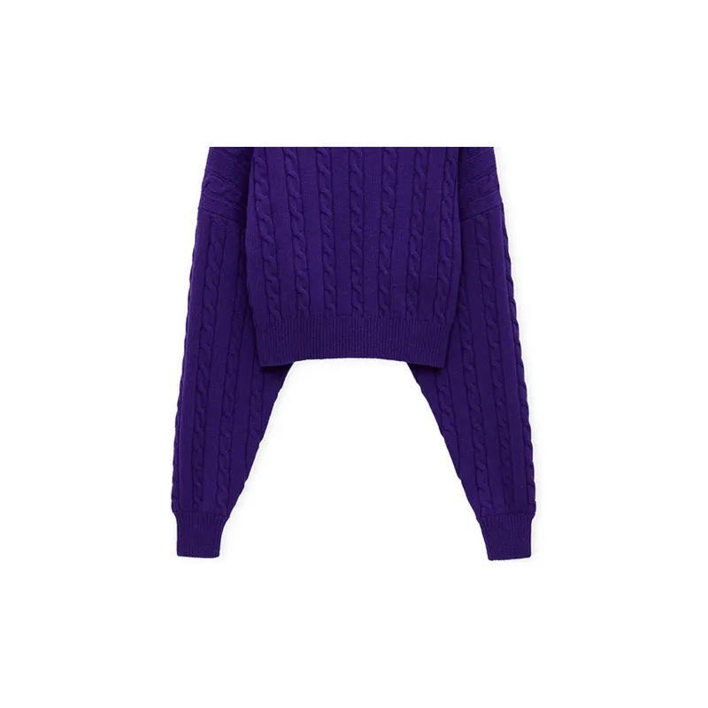 LOEWE Cable Knit Crewneck Jumper-5