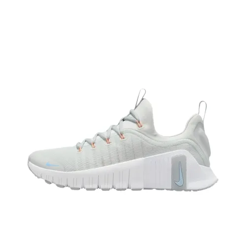 Nike Free Metcon 6 Anti Slip Wear Resistant Low Top Casual Running Shoes Women's Gray White