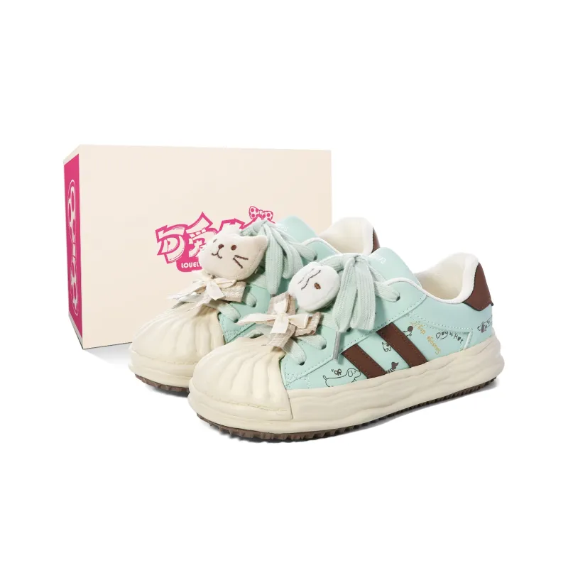 Lovely You Lightweight Wear Resistant And Slip Resistant Low Top Skateboard Shoes Women's-30