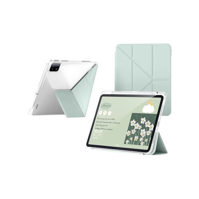 WOKESHI Foldable Acrylic Transparent Case Compatibility Xiaomi 7 Pro/6S Pro/5 Pro Case Tablet Protective Cases-4