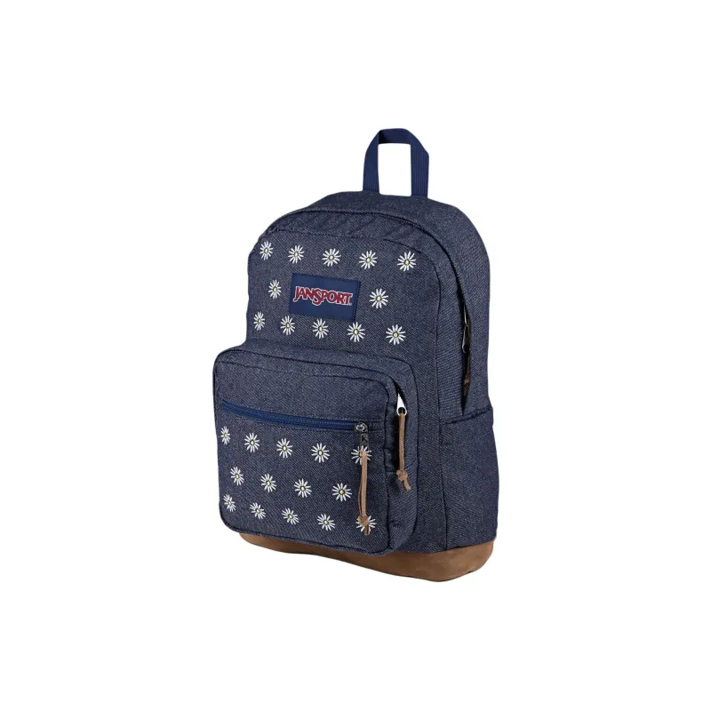 JanSport Nylon Backpack Unisex Dark Blue-1
