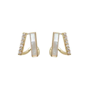 Rhymes Gold Plated Copper Earrings Women's