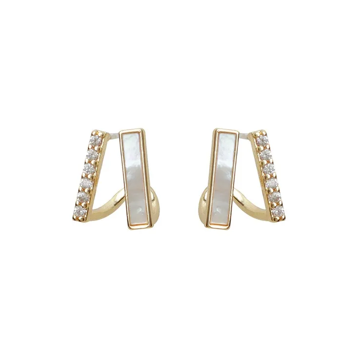 Rhymes Gold Plated Copper Earrings Women's-0