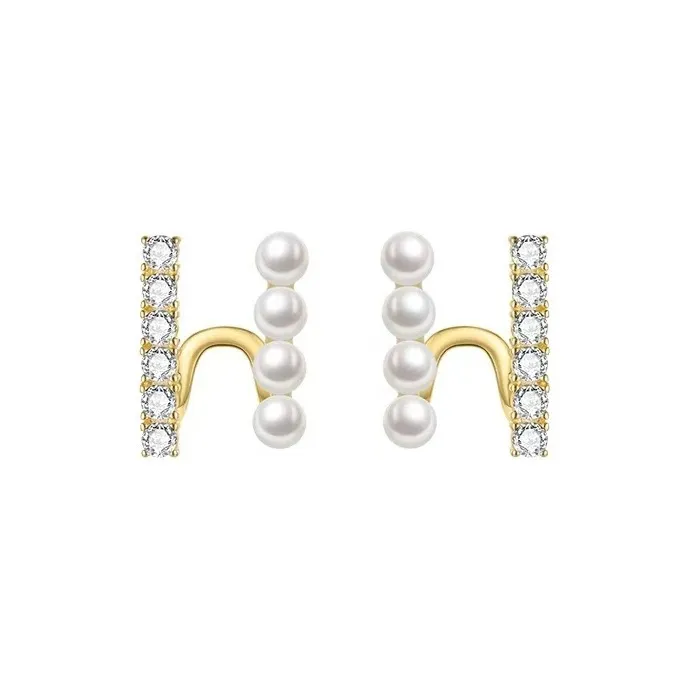 Rhymes Gold Plated Copper Earrings Women's-10