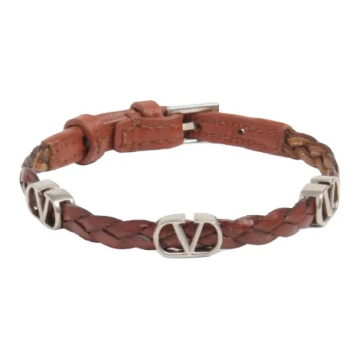 Valentino Brass Bracelets Men's Brown-0