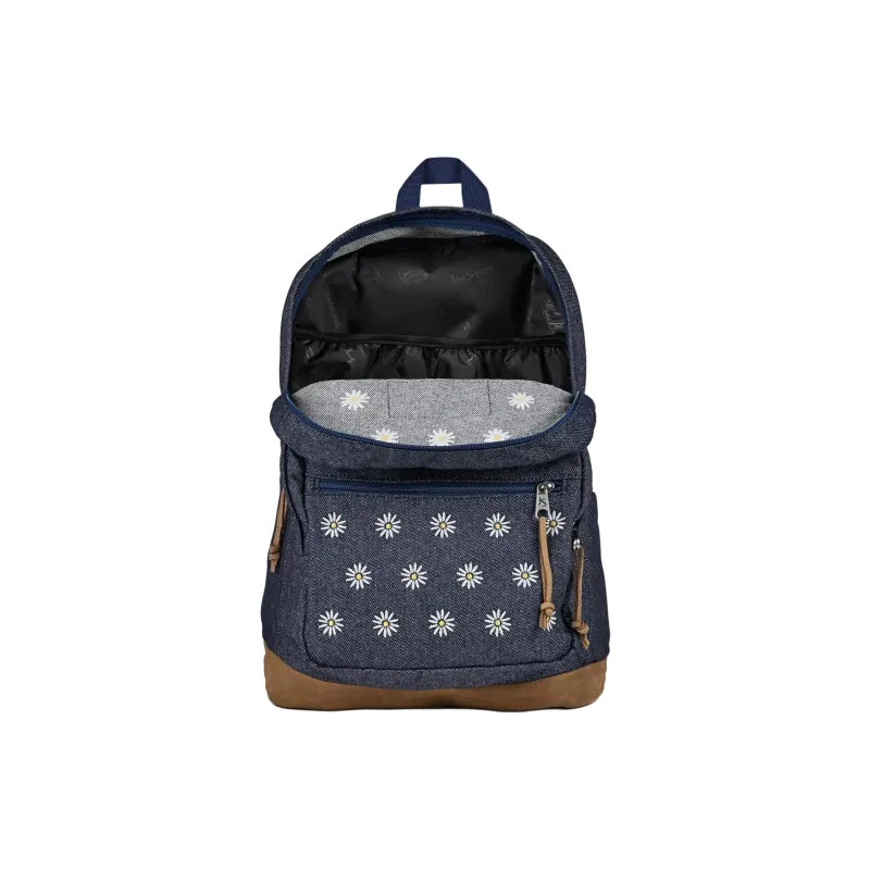 JanSport Nylon Backpack Unisex Dark Blue-5