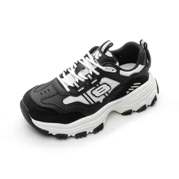 BENZI Casual Shoes Women's Low Top Black White/Apricot