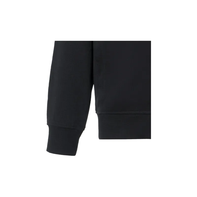 EMPORIO ARMANI FW24 Hooded Zip Closure Sweatshirt Thin Pile Version Men's Black-4