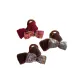 AB Side Plush Bowknot Hair Clip Set of 3 (Versatile Styling)