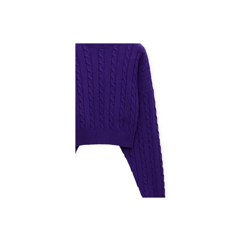 LOEWE Cable Knit Crewneck Jumper-6