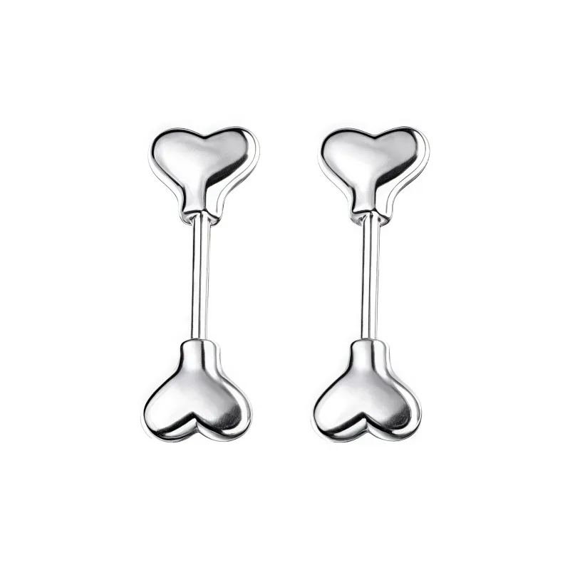 EAR PARTNER 999 Fine Silver Stud Earrings Women's-2