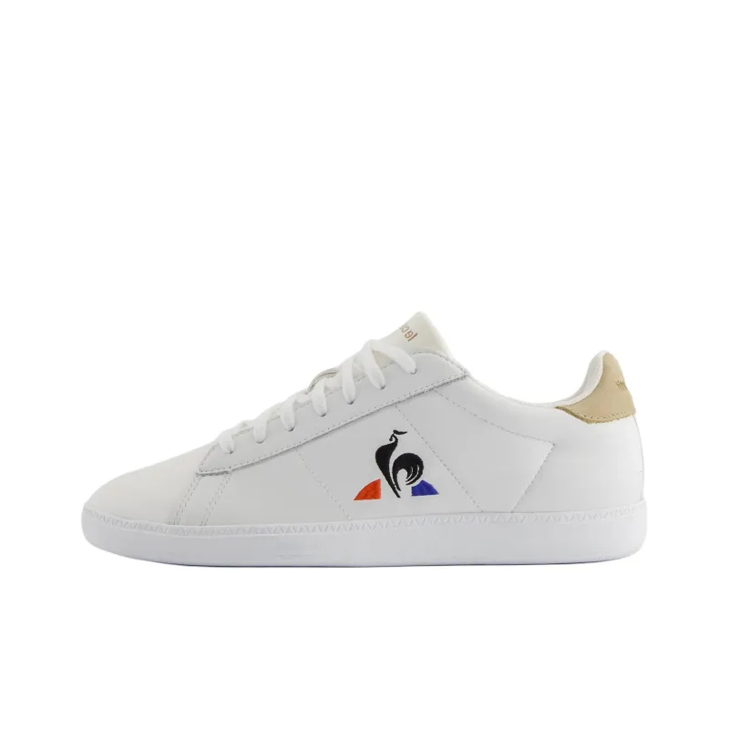Le Coq Sportif Wear resistant And Lightweight Low Top Skateboard Shoes Unisex White-0