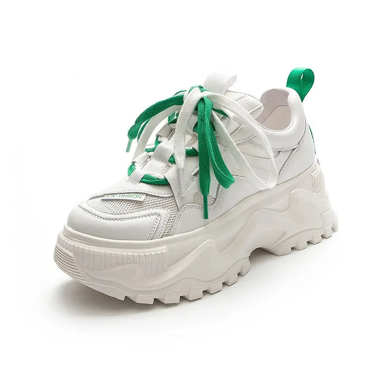 MABEL&CO Low Top Chunky Sneakers Women's Green-0