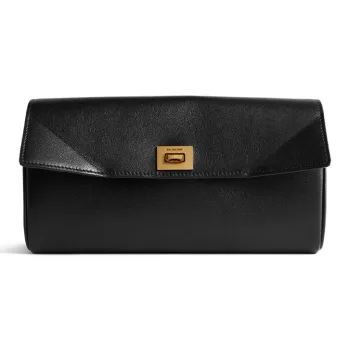 Balenciaga Rodeo Calfskin Wallet Regular Women's Black