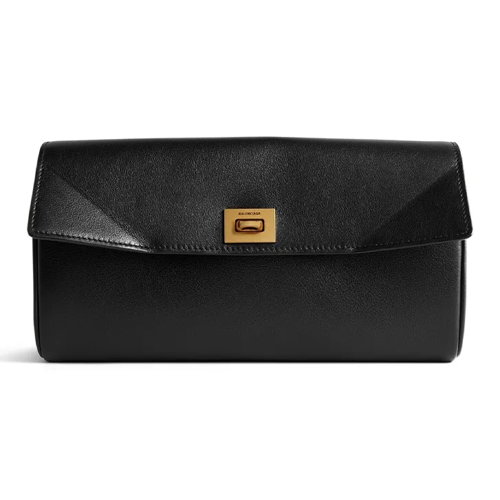 Balenciaga Rodeo Calfskin Wallet Regular Women's Black-0