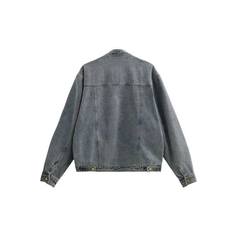 NANDCHN Denim Jacket Unisex Blue-1