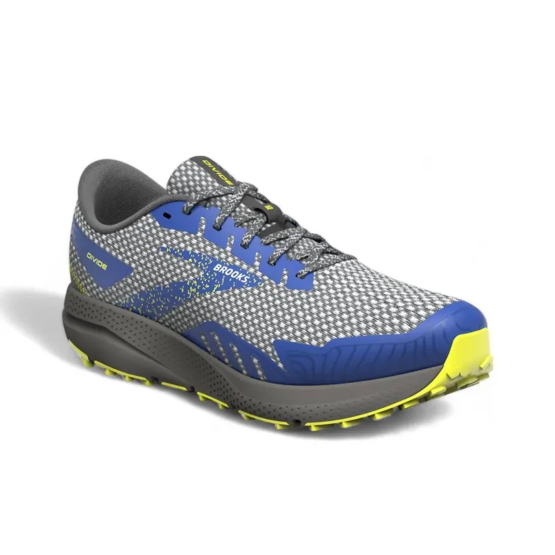 Brooks Divide Wear-resistant And Lightweight Low-Top Running Shoes Men's Gray Loose Fit-2