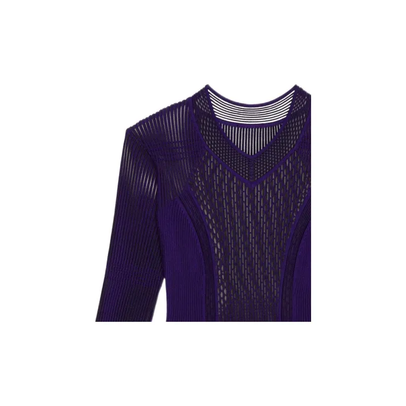 GIVENCHY FW22 Long-Sleeved Dresses Women's Purple-3