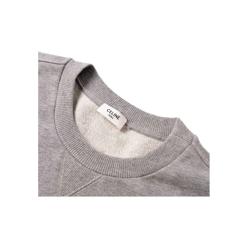 CELINE Loose Sweatshirt In Cotton Fleece-11