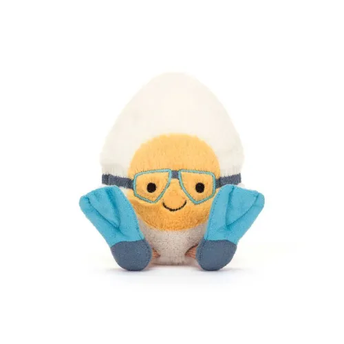 JELLYCAT Fun Food Collection Submerged Egg Boiling Dolls Plush Doll 14cm Height