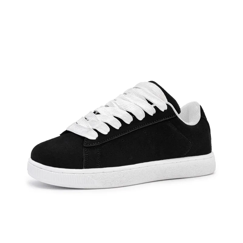 Medd Puffy Shoes Slip Resistant Height Increasing Low Top Skateboard Shoes Unisex Box-7