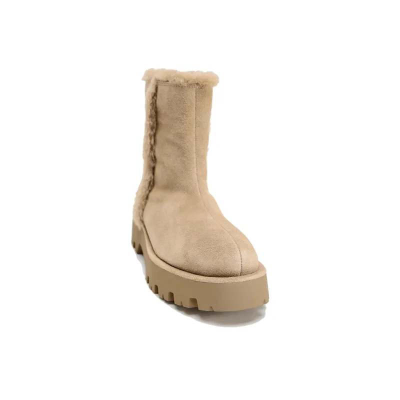 ZARA Trf Ankle Boots Women's Tan-2