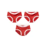 [3 Pack]Red Edge+Red Edge+Lace Trims Red