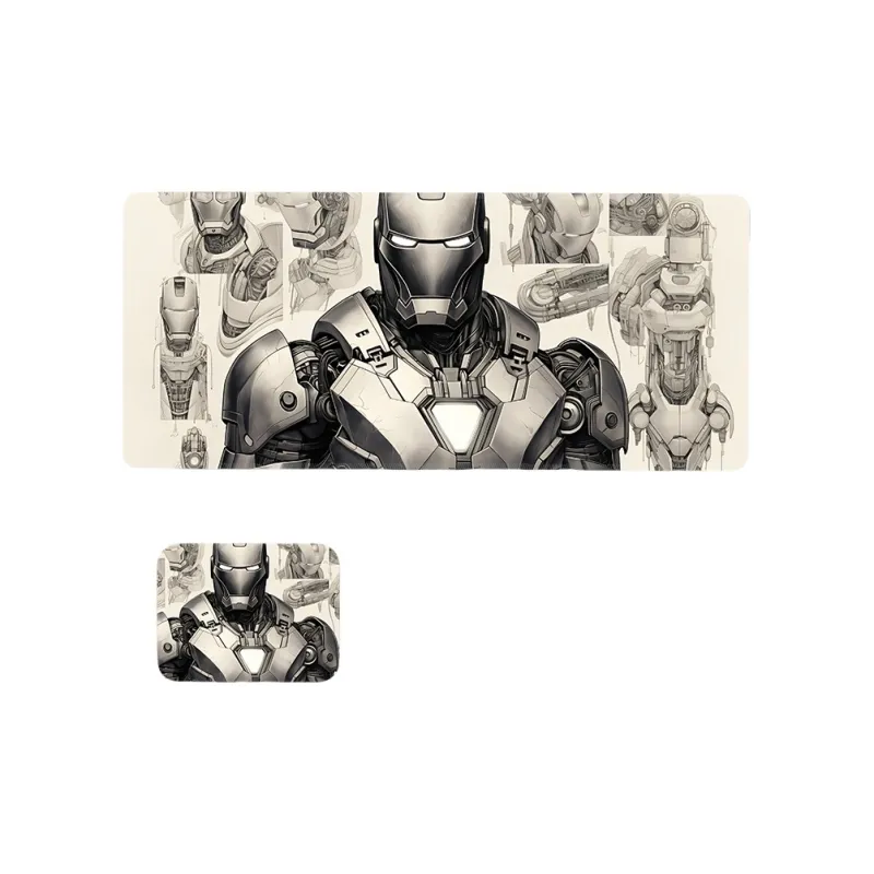 SHIBADU Rubber Pad Iron Man Extra Large Esports Table Pad For Computer And Laptop Mouse Pads-18