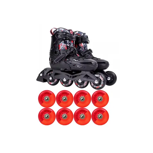 FLYING EAGLE Inline Skates Integrated Aluminum Alloy Knife Holder Unisex Kids' Black