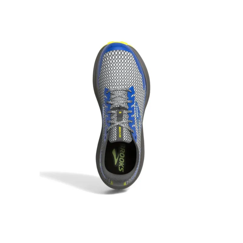 Brooks Divide Wear-resistant And Lightweight Low-Top Running Shoes Men's Gray Loose Fit-3