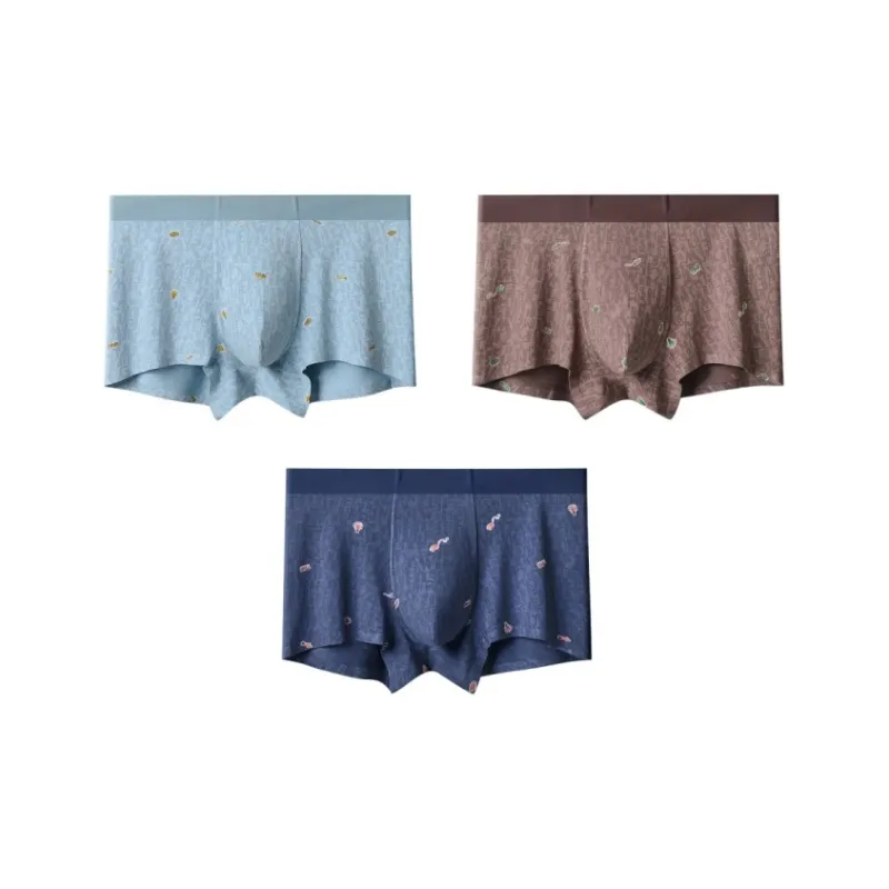 Qiao Ni Tong Underpants Men's 3 Pack-8