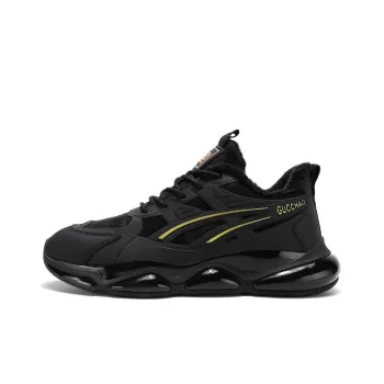 Bull Charm Low Top Chunky Sneakers Men's Black Gold