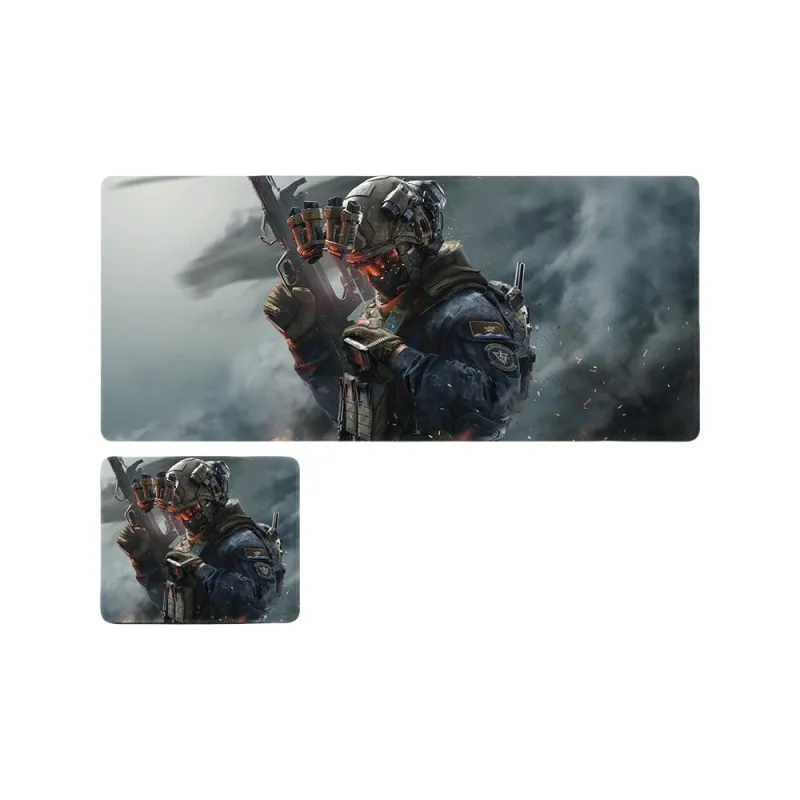 SHIBADU Rubber Delta Force Extra Large Men's Esports Gaming Computer Desktop Cushion Keyboard Mouse Pad Mouse Pads-2