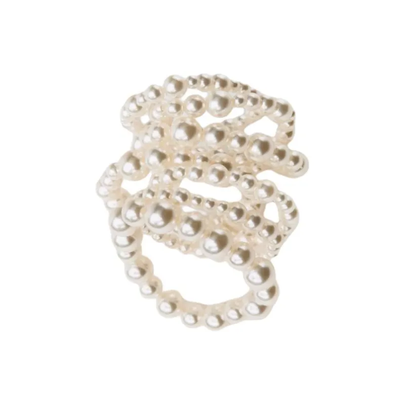 ZARA Acrylic Bracelets Women's White-1