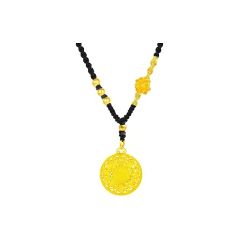 Master Kim Solid Gold Gold Beads Necklaces Unisex