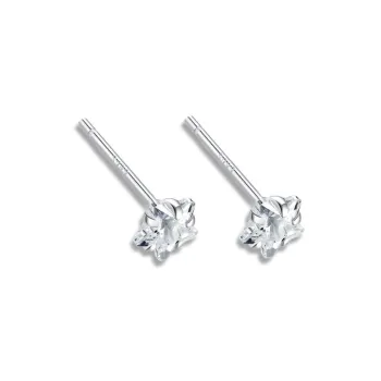 PAYMERY S999 Fine Silver Stud Earrings Women's