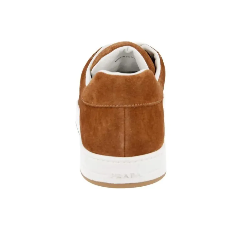 PRADA Low Top Skateboard Shoes Men's Brown-4