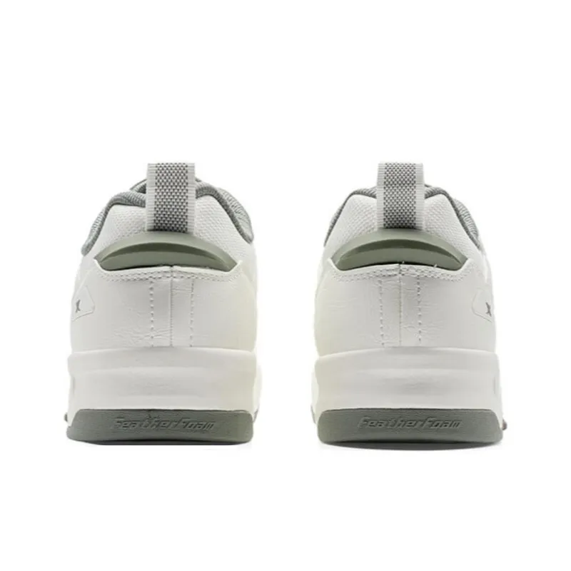 XTEP New Light Anti Slip And Wear Resistant Coverage Low Top Skateboard Shoes Men's White Green-4