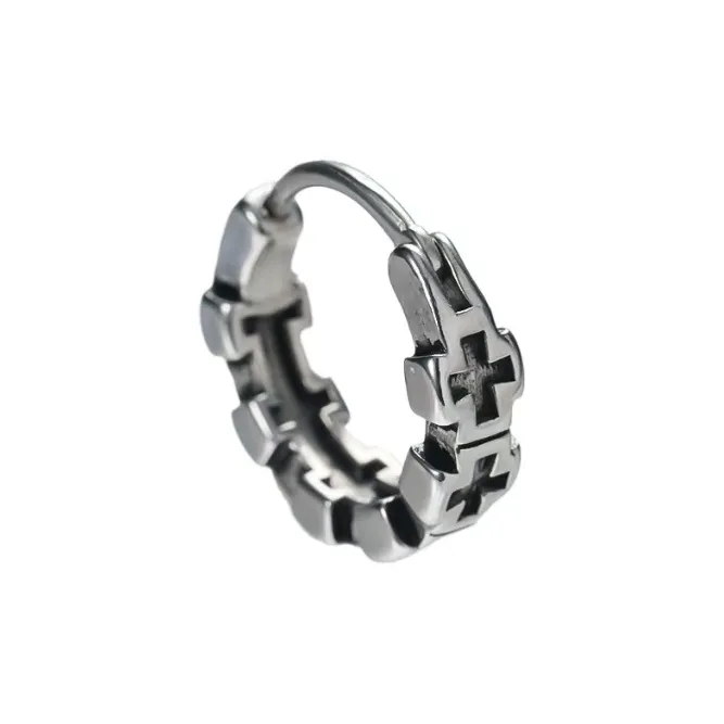 GUDUD Titanium Steel Earrings Unisex-5