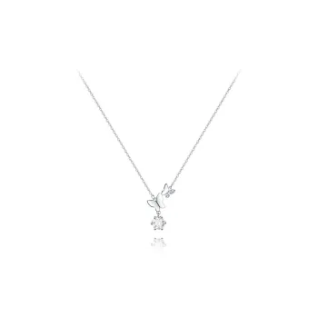 BLANK IN BLANK Zircon Necklaces Women's Bestie Girlfriend Couple Birthday Girl