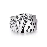 Spade Straight Flush Ring