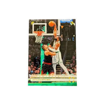 PANINI Jaylen Brown Celtics On Court Collection Classic Photo Base Jaylen Brown Game Worn Condition Sports Cards 1 Pc