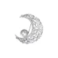 Silver White Bead (Moon)