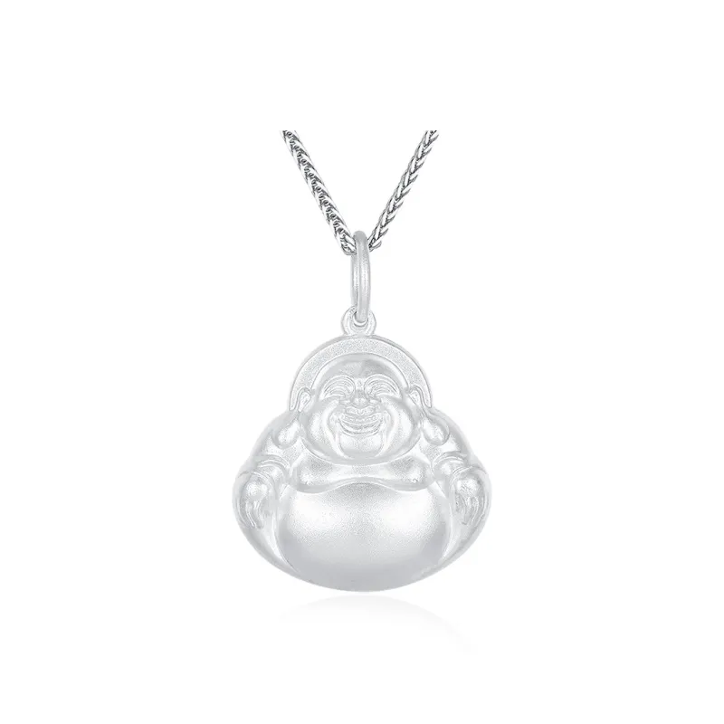 YASHENGZHUBAO S999 Fine Silver Necklaces Unisex-0